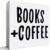 Buch Kaffeeliebhaber Schreibtisch Dekor Holzschild Lesedekoration für Home Office Cafe Kaffee Bar Station Tisch, Buchische Geschenke für Frauen Männer Buch Kaffeeliebhaber Leser Bibliothekar