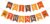 FAKTEEN Give Thanks Banner Happy Thanksgiving Day Decorations Garland Bunting Fall Autumn Turkey Pumpkin Photo Props for Thanksgiving Home, Office and School Party Decorations