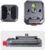 IFOOTAGE Quick Release Kit Q38, Square Arca Swiss 38 mm Schnellwechselplatte, Aluminiumlegierung, kompatible SLR, Videorekorder, spiegellose Kameras, Handy-Clips