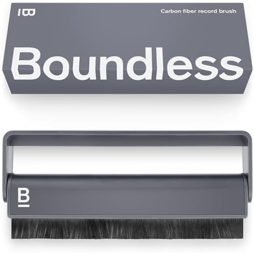 Boundless Audio Schallplatten-Reinigungsbürste – Vinyl-Reinigungsbürste aus Carbonfaser, antistatisch