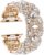 Bling-Armbänder von Viqiv für kompatible Apple Watch 38 mm, 40 mm, 42 mm, 44 mm, iWatch Serie 4 3 2 1, Diamant, Strass, Edelstahl, Metall-Armband, Armband für Frauen